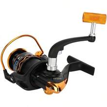 Alomejor Carrete de Pesca Velocidad rápida Premium Todo el Carrete de Metal Balancín Plegable Carrete de Pesca Agua Salada Spinning de Agua Dulce Carretes de Pesca Manejar Piezas - TF3000 - Ver 3