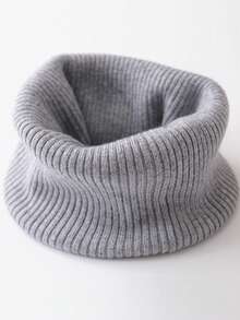 1pc Unisex Autumn/Winter Warm Wool Neck Gaiter, Thick Knitted Neck Warmer Scarf, Fashion Versatile Neck Wrap For Women - Multicolor - View 5