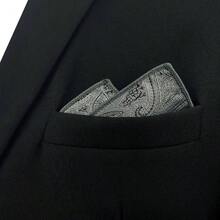 Pauelo De Bolsillo Para Hombre Estampado Paisley Para Bodas Y Eventos - HH30 - Ver 7