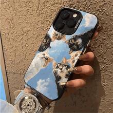 Serie de flores creativas IMD, funda protectora de TPU con diseño estampado, cubierta básica a prueba de golpes, compatible con Iphone 11/12/12Pro Max/13/13 Pro Max/14/14 Pro/14 Pro Max/15 Pro Max/16 Pro/16Plus/16Pro Max/17/17pro/17promax - Regalo perfecto para cualquier evento - Negro - Ver 2