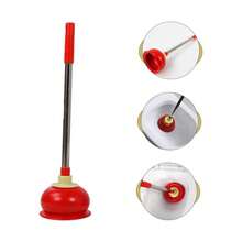 Desatascador de Inodoro de Herramienta de Limpieza de Drenaje para Baos y Cocinas Eficaz y Prctica para Obstrucciones Tuberas - Rojo - Ver 8