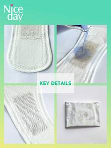 Niceday 60 peças/4 caixas, 155mm de uso diário, Absorventes Higiênicos de Artemísia, Absorventes Higiênicos Herbais, Absorventes Higiênicos Ultrafinos para Período, Absorventes Higiênicos Menstruais Super Macios, Contendo Artemísia, Junça e Angélica, Três Ingredientes Herbais, Adequado para Dor Menstrual, Camada Superficial Orgânica, Não Irritante, Respirável e Seco, Alta Absorção, Sem Vazamento