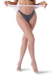 1Pair/2Pairs/4Pairs Fishnet Stockings For Women Plus Size One Size Fit All Fashion Fishnet Tights