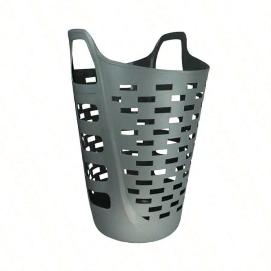 TG51995 65 litros cesta de lavandería flexible doméstica de gran capacidad de almacenamiento de ropa sucia cesta de organización - Gris - Ver 1