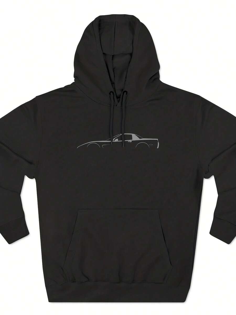 C5 Silhouette Uni Pm Pullover Hoodie,Autumn/Winter Hoodie Autumn Set - Style 3 - View 1