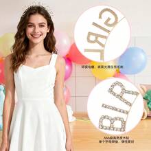 1件钻石生日派对头饰，生日女孩发饰 - 彩色 - 查看 2