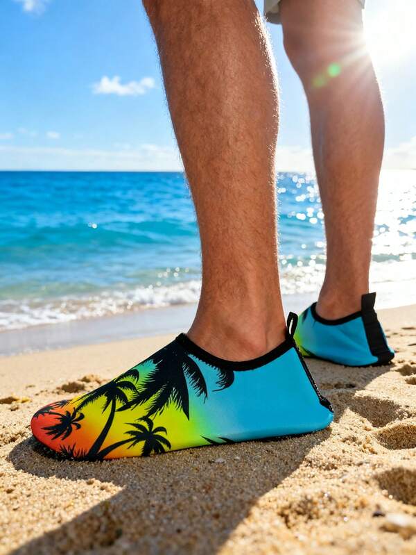 Men's And Women's Quick-drying Breathable Printed Water Shoes & Couple Slip-resistant Beach Shoes For Beach Walking And Water Sports