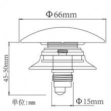 Nắp cống bồn rửa bằng gốm Talea 66mm (2,6 inch), Nút chặn cống bồn rửa bằng gốm màu trắng, Nắp bịt cống bồn rửa bằng đồng thau mạ crôm QS646C001 - Gốm sứ trắng - Xem 5