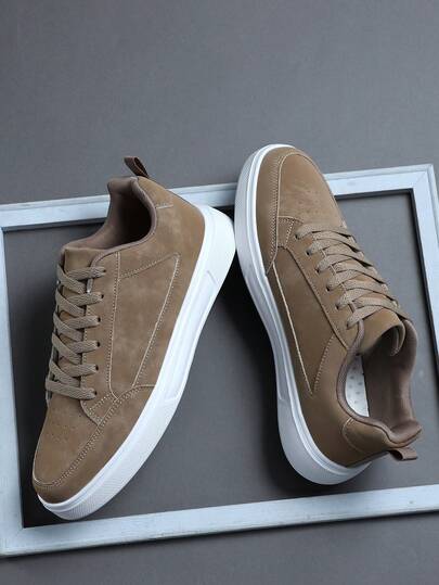 Plus Size Fashion Casual Men's Shoes,Classic Stylish Men Sports Shoes Lace-Up Running Shoes,Personalized Men Sneakers Street Casual Shoes