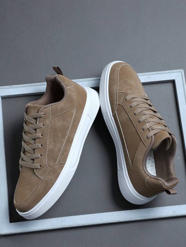 Plus Size Fashion Casual Men's Shoes,Classic Stylish Men Sports Shoes Lace-Up Running Shoes,Personalized Men Sneakers Street Casual Shoes