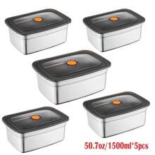 Stainless Steel Airtight Food Storage Containers With Leak-Proof Lids - Perfect For Lunch, Snacks And Meal Prep - Reusable And Durable, Suitable For Fruits, Vegetables Etc. - Great For Home And Office Use, Square Meal Prep Containers Stainless Steel Containers - Multicolor - View 20