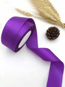 4/2/1PC Colored Satin Ribbon, 4cm Satin Ribbon Pink Ribbon, Versatile 22m Roll Rose Bow Making Ribbon Cake Christmas Holiday Decoration Ribbon, Lace Ribbon Fabric Satin Ribbon, For Festive Decor, Crafting, And Gift Wrapping, Multi-Use Polyester Ribbon For Creative Crafting, Sewing, Cake Decor & Festive Embellishment - Multicolor - View 16