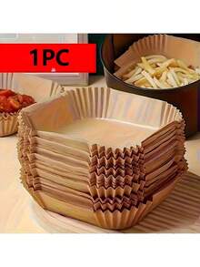 方形一次性空气炸锅衬垫、纸质空气炸锅衬垫、纸质炸篮碗、烤盘、烤箱配件、烘焙工具、厨房小工具、厨房用品、厨房用具 - 彩色 - 查看 11