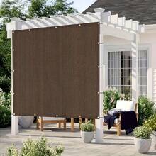 [Anti-Ultraviolet Sunshade Net, High-Strength And Durable]Made Of High-Density Polyethylene, It Is Durable. It Blocks 90% Of Sunlight While Maintaining Breathability. The Plastic-Reinforced Corners And Copper Buckles Enhance Stability. Suitable For Terraces, Gardens And Outdoor Activities. Simply Hang It Up To Enjoy The Coolness. Various Sizes Are Available To Meet Your Needs. - Rust Brown - View 5