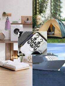 1/2 buc Agățător pentru maieuri, Agățătoare din plastic durabil, Cârlige rotative pentru curea, Concepute pentru agățarea maieurilor, cravatelor, curelelor, genților, curelelor, cârligelor rotative cu patru gheare pentru depozitarea eșarfelor, Cârlig multifuncțional pentru pălării, Cârlige rotative multifuncționale pentru haine, genți, curele, eșarfe, suport pentru depozitarea cravatelor, Accesorii pentru baie - Multicolor - Vizualizare 9