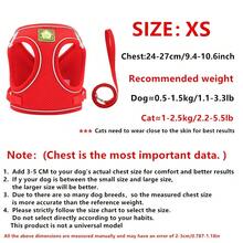 1set Autumn & Winter Vest Style Soft Comfortable Reflective Adjustable Pet Chest Strap & Leash For Cat And Dog, No Pull Harness, Cat Leash