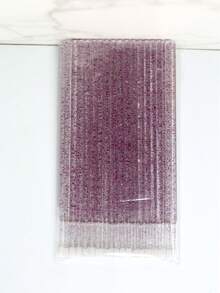 500/200/100pcs Pink And Purple Mini Brushes, Disposable Mini Brush Applicators, Eyelash Extension Brushes, Eyelash Glue Cleaning Brushes, Mascara Brushes, Eyebrow Brushes, Eyeshadow Brushes, Spiral Brushes, Eyelash Brushes - Multicolor - View 12