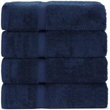 Luxury Hotel Spa Bath Towel Genuine Cotton, Set of 4 Navy Blue - Toalla de baño - Juego de 4 + Azul - Ver 2
