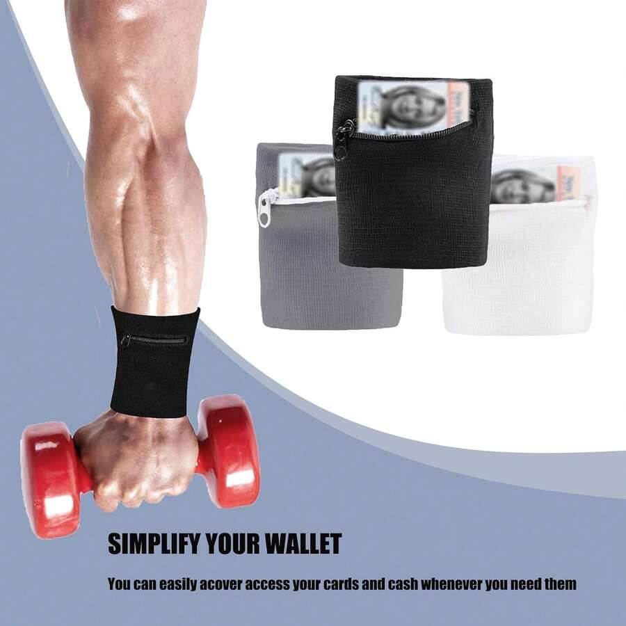 Bolsa de muñeca para deportes al aire libre, brazalete, bolsa de teléfono para el brazo, bolsa de fitness para el brazo, cartera, bolsa con correa para la muñeca, bolsa de almacenamiento para correr