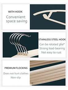 MIZGI Premium Velvet Hangers10 Pack Heavyduty- Non Slip No Shoulder Bump Suit Hanger - Chrome Hooks,Space Saving Clothes Rounded Shape For Coat,Sweater,Jackets,Pants - Multicolor - View 6