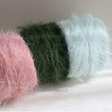 彩色手工 DIY 毛线球，柔软亲肤，适用于针织和钩编包、围巾、毛衣、帽子、手工胸针项目，50 克/卷