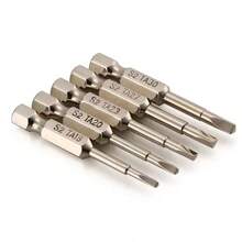 5PCS S2 Steel Magnetic Triangle Head Screwdriver Bits 50mm 1/4 Hex Shank Nozzle Pneumatic Screwdriver Electric Head 50mm Magnetic Triangle Screwdriver Bits S2 Steel 1/4" Hex Shank Screwdrier Set 1.8/2.0/2.3/2.5/2.7/3.0mm - Multicolor - View 2