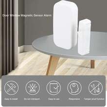 Sensor De Puerta Con Sirena Para Hogar Ventana Alarma Inteligente WIFI para Puertas y Ventanas, Sistema de Alarma por Sensor para Control Remoto inalámbrico para hogar - Blanco - Ver 6