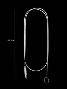 Stainless Steel Refrigerator Drain Pipe Cleaner, Ice Blockage Remover Cleaning Brush, Drain Pipe Unclogging Tool - Multicolor - View 7