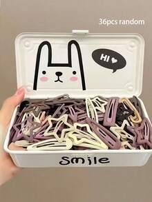 Bộ 36 kẹp tóc màu Maillard, hộp đầy đủ các kẹp tóc hình ngôi sao tông ấm với các sắc thái nâu, kaki và các màu nhẹ nhàng khác - Phù hợp cho các bạn gái và phụ nữ, ấm áp và lãng mạn - Thêm điểm nhấn dễ thương cho kiểu tóc tuổi teen, một lựa chọn tuyệt vời cho việc tạo kiểu hàng ngày và làm quà tặng!, Phụ kiện Y2K, Kẹp tóc càng cua, Kẹp tóc, Kẹp cài tóc, Phụ kiện tóc, Phụ kiện đội đầu, Ghim cài tóc - Nhiều màu - Xem 23