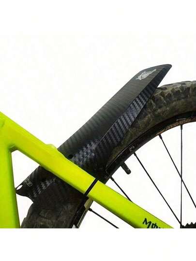 1set This Bicycle Accessory Features A Stylish Geometric Black-And-White Design, Offering Protection Against Mud And Water For Mountain Or Urban Bikes. Easy To Install With Included Zip Ties, It Keeps Your Bike And Clothing Clean During Rides.
