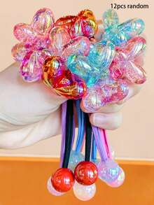 12 Stück buntes Schmetterling Haargummi Set, süße Scrunchies für Mädchen, Multifarbige vielseitige Haarzubehör, geeignet für Pferdeschwänze, Zöpfe und verschiedene Anlässe wie Schule, Reisen oder Partys, Make-up, Haargummis, Haargummibänder, Haarseile