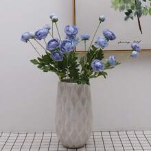 四头仿真莲花，家居装饰假花，室内仿真花装饰，多头仿真花 - 彩色 - 查看 14