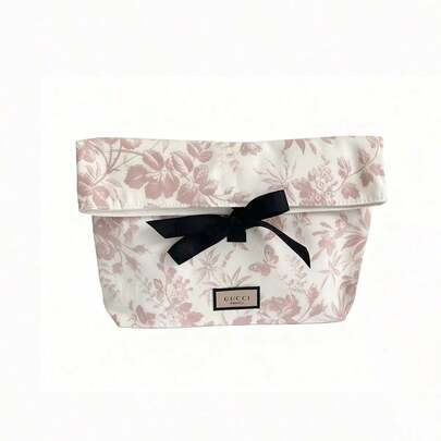 Gucci Floral Cosmetic Bag, Multi-Functional Large Capacity, Easy To Organize, Classify And Store Small Items, Fresh And Retro Style, A Thoughtful Gift Choice For Friends