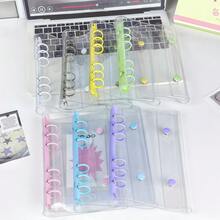 A6 Portable Clear Leaf Binder, Transparent Sticker Book, Sticker Album, Photo Storage Bag, Photo Album, Budget Planner, Diary, Notebook, Office Supplies - Multicolor - View 5