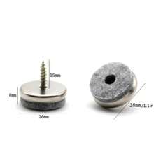 20pcs Furniture Leg Nails, Table & Chair Felt Screws, Anti-Slip Pads, Wood Floor Protector Nails, Furniture Hardware - Multicolor - View 10