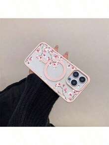 1pc Magnetic Flower Phone Case Compatible With  16 Pro Max, Magnetic Charging  14 Pro Lens Protection, Simple & Elegant Soft Silicone Transparent Case Compatible With  13/15 Plus, Shockproof Phone Cover Compatible With Samsung A15/A16/A35/A54/A55/A56/S22/S22 Plus/S22 Ultra/S23/S23 FE/S23 Plus/S23 Ultra/S24/S24 FE/S24 Plus/S25 Plus/S24 Ultra/S25 Edge/S25 Ultra Waterproof Anti-Fall Scratch Resistant  17 Pro Max Case  17 Pro Case  Case Clear Phone Case Summer  16 Case - 1pc - 查看 6
