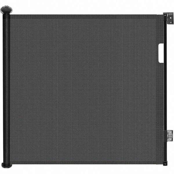 Retractable Gate, Safety Stairs Gate Or Pet Gate, 33u201D Tall, Extends To 55u201D Wide, Mesh Safety Dog Barrier Gate Stairs, Indoor, Outdoor, Doorways