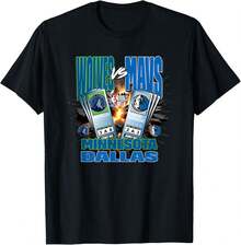Minnesota VS. Dallas Mavericks Rivals Week T-Shirt - màu đen - Xem 1