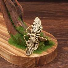 1pc Brass Dragonfly Desktop Ornament, Miniature Metal Craft Gift Birthday Gifts Graduation - Multicolor - View 9