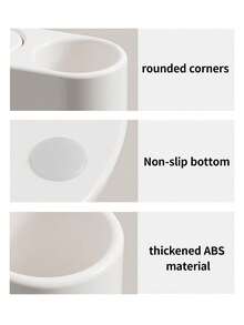 2 件装 360° 旋转台面牙刷架 - 四层树形设计浴室收纳架，多功能，可放置化妆刷和笔 - 彩色 - 查看 9