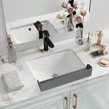 1 件装优质硅胶水槽防溅罩，适用于厨房和浴室，防滑吸盘底座增强吸力，水龙头盖排水垫，厨房水槽防溅罩，防滑防水淋浴浴缸防溅罩，适用于水槽、浴缸、浴室和厨房；保护台面，易于清洁，并可实现无缝安装。 - 彩色 - 查看 5