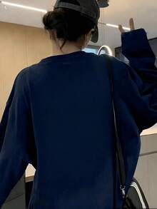 Women T-Shirts - Navy Blue - View 2