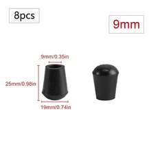 8pcs Round Furniture Foot Caps Chair Table Sofa Anti-Slip Silent Rubber Leg Pad Wooden Floor Anti-Scratch Protective Pad U029 - Black - View 9