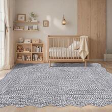 Simple Kitchen Modern Home Decor Area Rug Soft Non Slip Stain Resistant Carpet Thin Non Shedding Printed Floorcover Low Pile Bordered Entrance Runner Rug Washable Easy To Clean Mat Throw Rug For Laundry Living Room Hallway Bathroom Bedroom Dinning Room - 灰色 - 查看 3