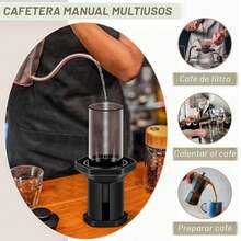 Cafetera portátil cafetera prensa francesa cafetera prensa manual cafetera portátil folleto de viaje - cafetera gótica - cafetera - por defecto - Ver 1