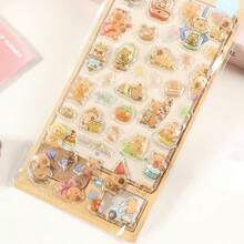 可爱水豚贴纸，精美日式透明创意手账贴纸，钻石宝石水晶手工装饰贴纸，圣诞节/感恩节/生日礼物 - 彩色 - 查看 6