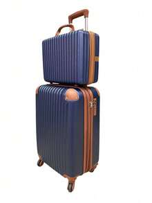 Carry-On Suitcase With Anti-Theft Zipper! - 寶藍色 - 查看 17