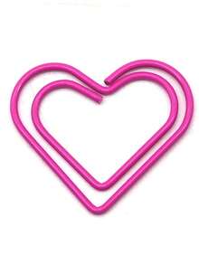 20pcs/Set Colorful Heart Shape Office Classroom Room Universal Paper Clip File Sorting And Storage Artifact Pin Lover Gift Cute Mini Compact Data Classification - Multicolor - View 15