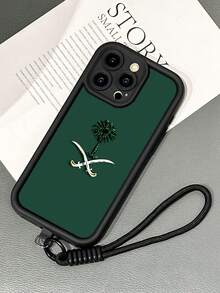 1件装奢华沙特风格2D打印UV彩绘图案手机壳，流行经典，全新高端经典简约复古拼接美学风格，适合作为生日、节日礼物送给朋友、家人、情侣或自己，IMD彩色软硅胶手机壳，防尘防水，兼容 16/15/14/13/12/11/Pro/Pro Max/X/XR/XS/XS Max/7/8/Plus - 黑色 - 查看 4