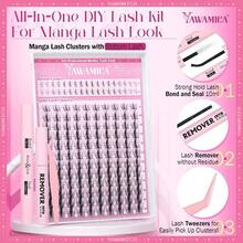 Individual Lashes 320pcs Lash Clusters 40D 9 - 16mm Mix Lash Extension D Curly Eyelash Clusters Eyelash Extension Wispy Cluster Lashes Self Application By 40D - 0.07D, 9 - 16mix - Bộ dụng cụ nối mi Manga-Lash - Xem 4